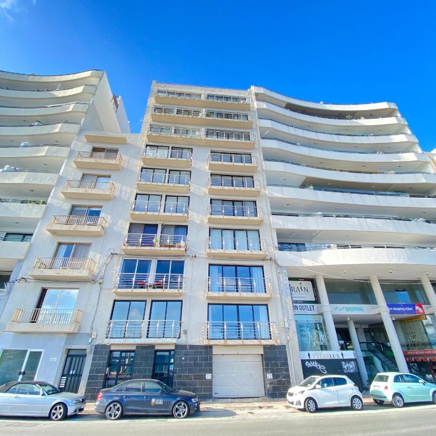 F2 - Lovely Two Bedrooms Flat Sea View, St Julians Saint Julian's ภายนอก รูปภาพ