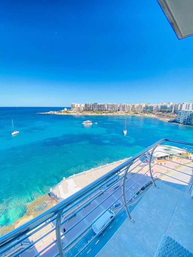 F2 - Lovely Two Bedrooms Flat Sea View, St Julians Saint Julian's ภายนอก รูปภาพ